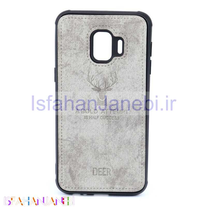 اصفهان جانبی-قاب چرمی طرح گوزن Samsung J2 Core طوسی