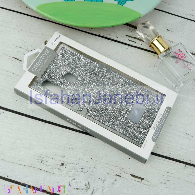اصفهان جانبی-قاب شاینی Swarovski صندوقی Samsung Galaxy A20 / A30