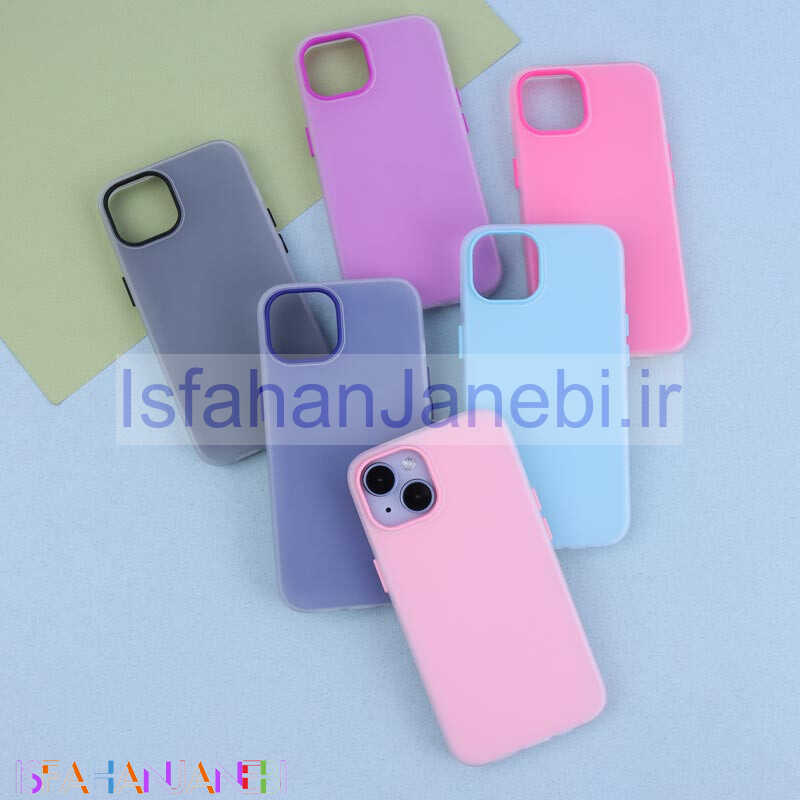 اصفهان جانبی-قاب پاستیلی مات دو تکه iPhone 13 / 14