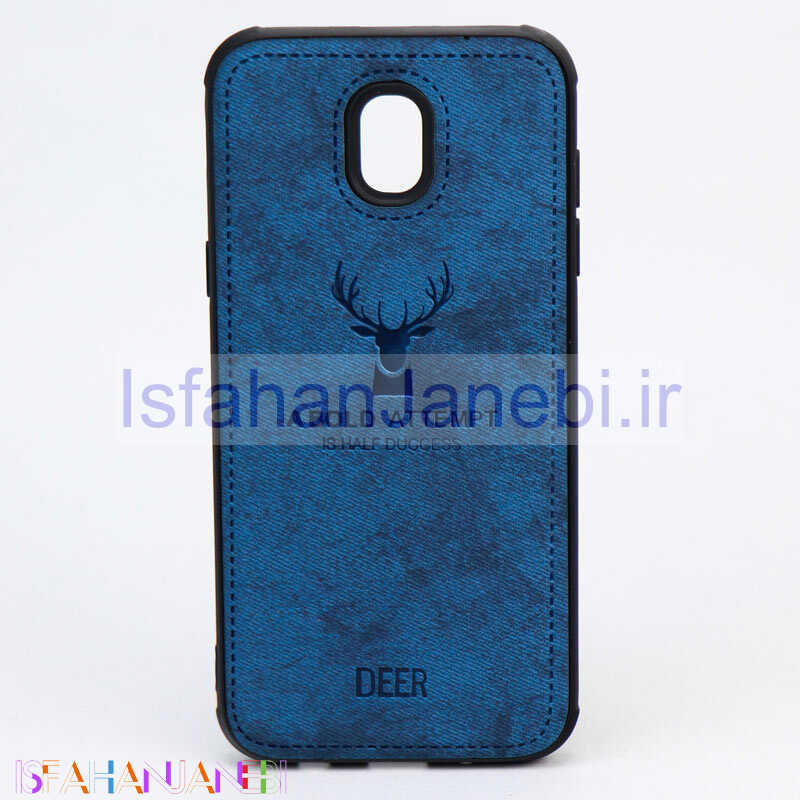 اصفهان جانبی-قاب چرمی طرح گوزن Samsung J5 Pro آبی