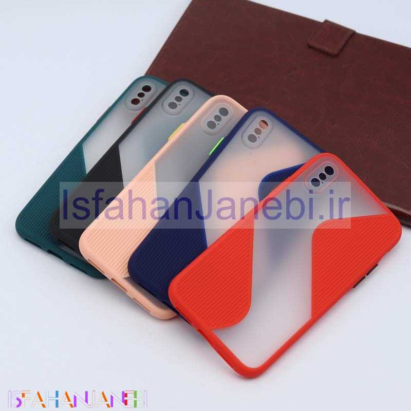 اصفهان جانبی-قاب PC مات طرح S محافظ لنز دار iPhone X / XS