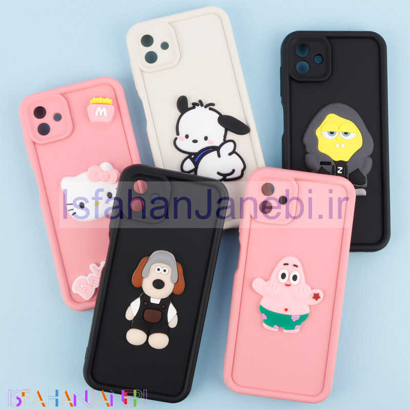 اصفهان جانبی-قاب سیلیکونی Fashion Case عروسک برجسته محافظ لنزدار Samsung Galaxy A04