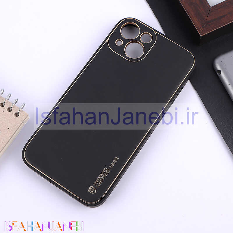 اصفهان جانبی-قاب چرمی My Case آیفون iPhone 13 محافظ لنزدار دور رنگی