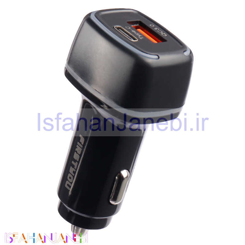 اصفهان جانبی-شارژر فندکی فست شارژ Firstyou F022 QC3.0 PD 3A 20W
