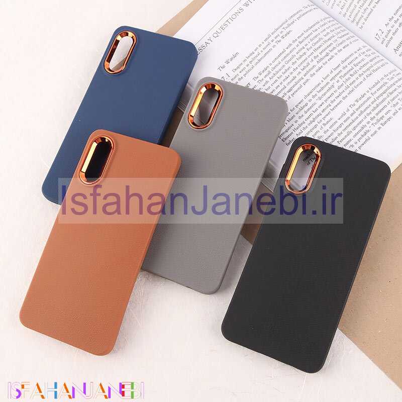 اصفهان جانبی-قاب چرمی ژله ای سامسونگ Galaxy A02 / M02 دور محافظ متال