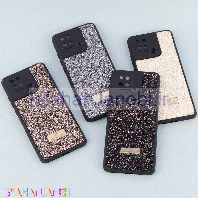 اصفهان جانبی-قاب شاینی Swarovski شیائومی Redmi 10C محافظ لنزدار