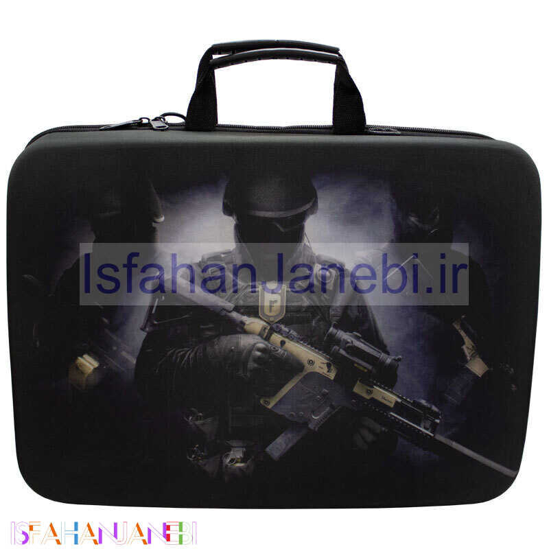 اصفهان جانبی-کیف کنسول بازی PS5 Slim طرح Rainbow Six کد 2