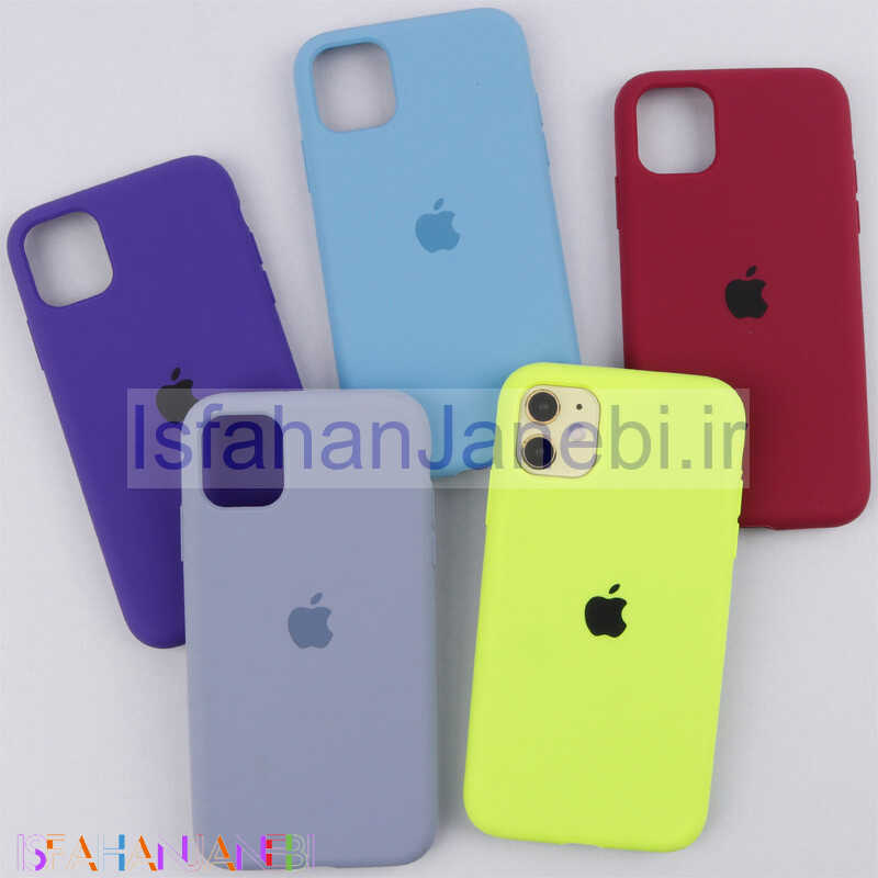 اصفهان جانبی-قاب سیلیکونی اصلی زیربسته آیفون iPhone 11
