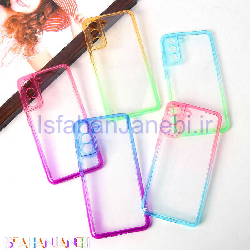 اصفهان جانبی-قاب ضد ضربه دور رنگی محافظ لنزدار Samsung Galaxy S21 FE 5G