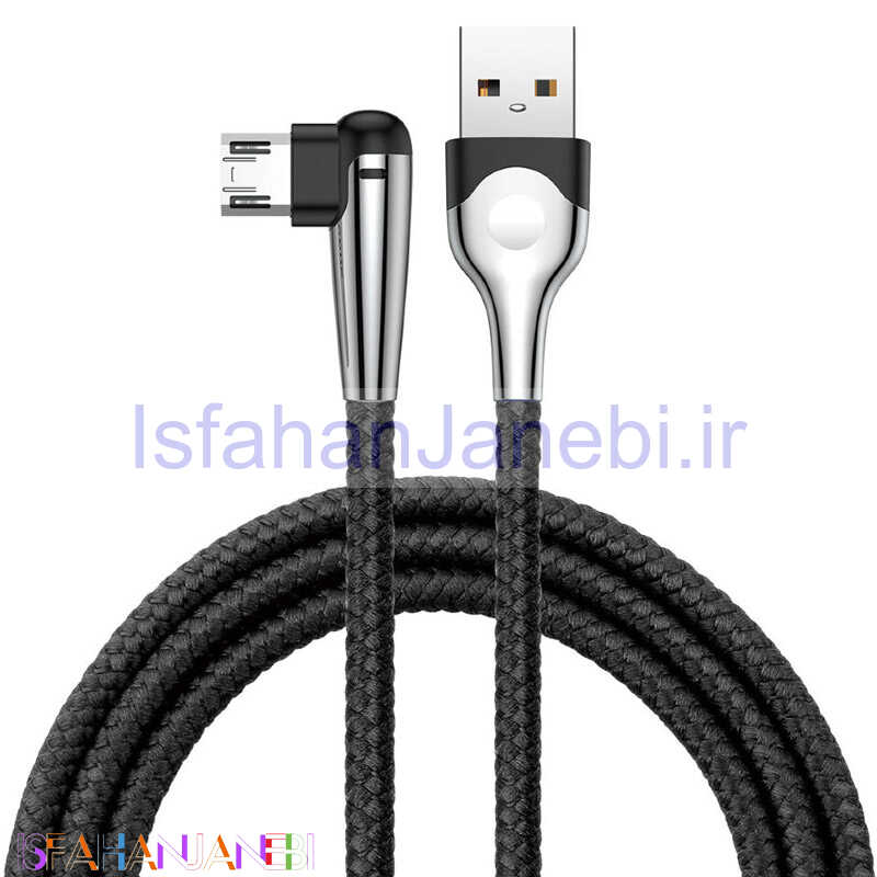 اصفهان جانبی-کابل میکرو یو اس بی Baseus Sharp-Bird CAMMVP-E01 2.4A 1m یکسر L
