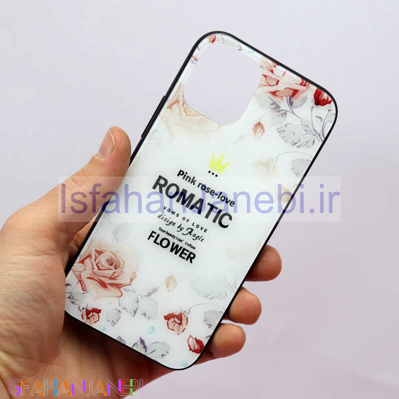 اصفهان جانبی-قاب Rose Love پشت گلسی iPhone 12 Mini
