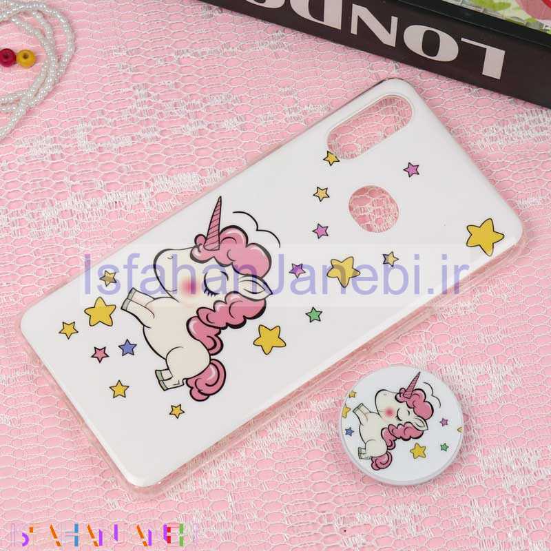 اصفهان جانبی-قاب سوپر IMD دور شفاف پاپ سوکت دار Samsung A10s یونیکورن