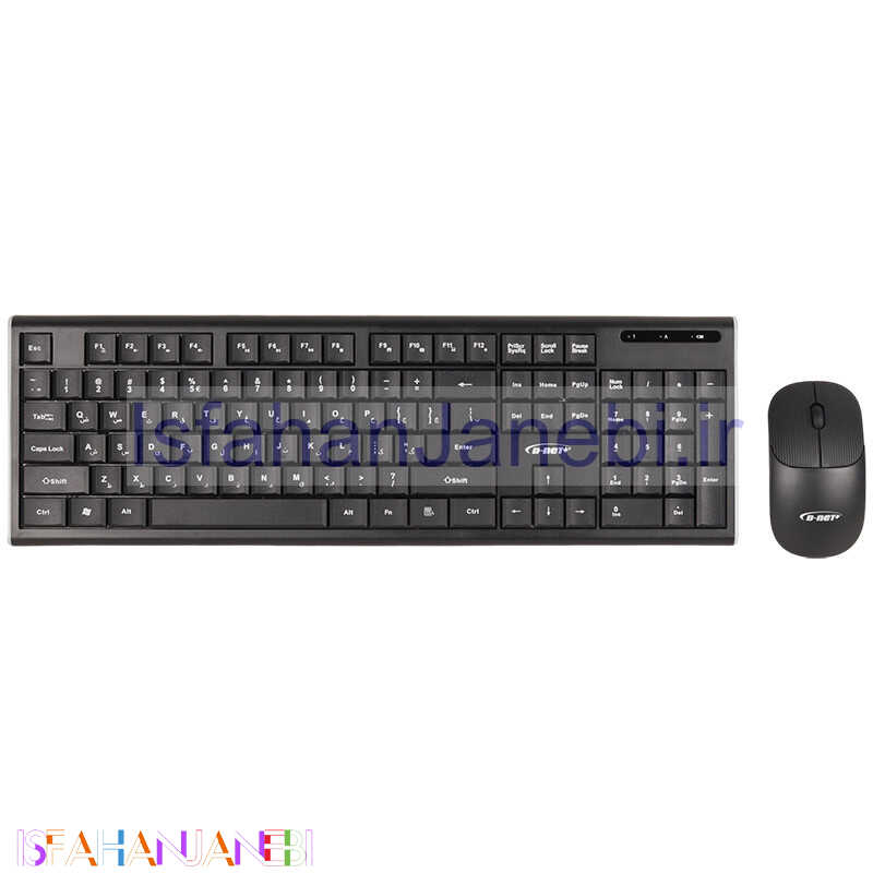 اصفهان جانبی-کیبورد و موس بی سیم دی نت پلاس DT-2024