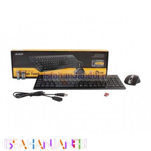 اصفهان جانبی-کیبورد و موس بی سیم ای‌فورتک 9500F