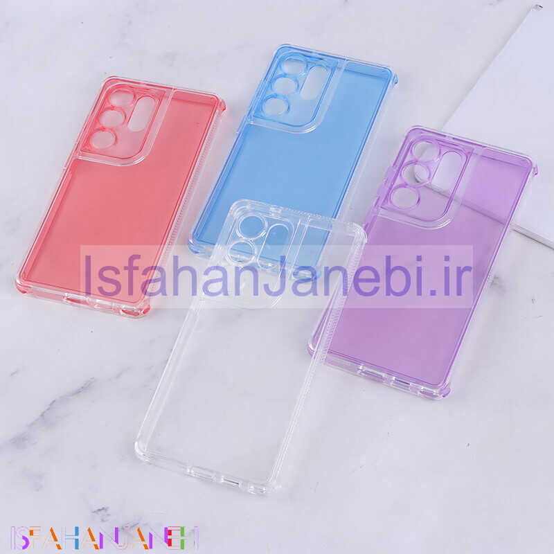 اصفهان جانبی-قاب ضد ضربه Space سامسونگ Galaxy S25 Ultra رنگی محافظ لنزدار