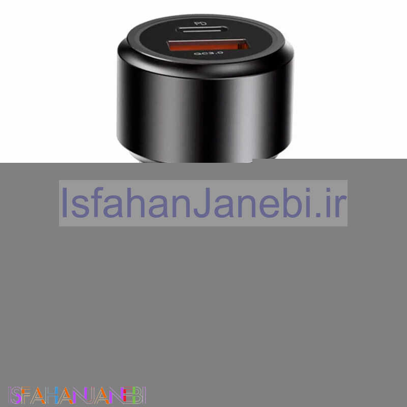اصفهان جانبی-شارژر فندکی فست شارژ Yesido Y42 2.4A QC3.0 PD 42W