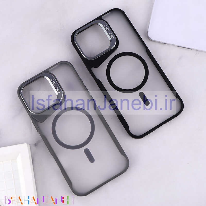 اصفهان جانبی-قاب مگ سیف Case.Pro آیفون iPhone 16 Pro Max استندشو پشت مات