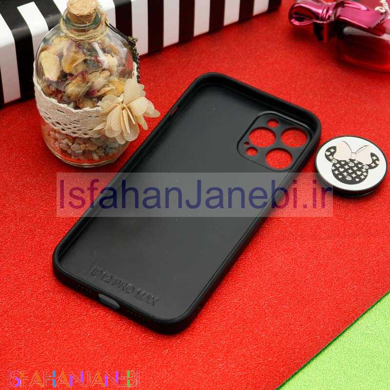 اصفهان جانبی-قاب محافظ لنزدار آینه ای + پاپ سوکت طرح میکی موس iPhone 12 Pro Max