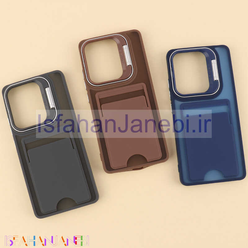 اصفهان جانبی-قاب جاکارتی دار Support شیائومی Redmi Note 13 Pro 4G پشت مات استندشو