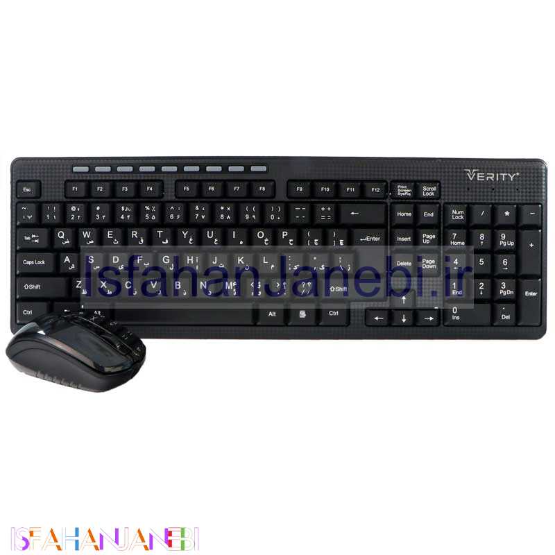 اصفهان جانبی-کیبورد و موس بی سیم وریتی V-KB6113CW