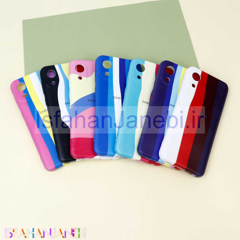 اصفهان جانبی-قاب محافظ لنزدار رنگین کمانی Highcopy سامسونگ Samsung Galaxy A03 Core سری A