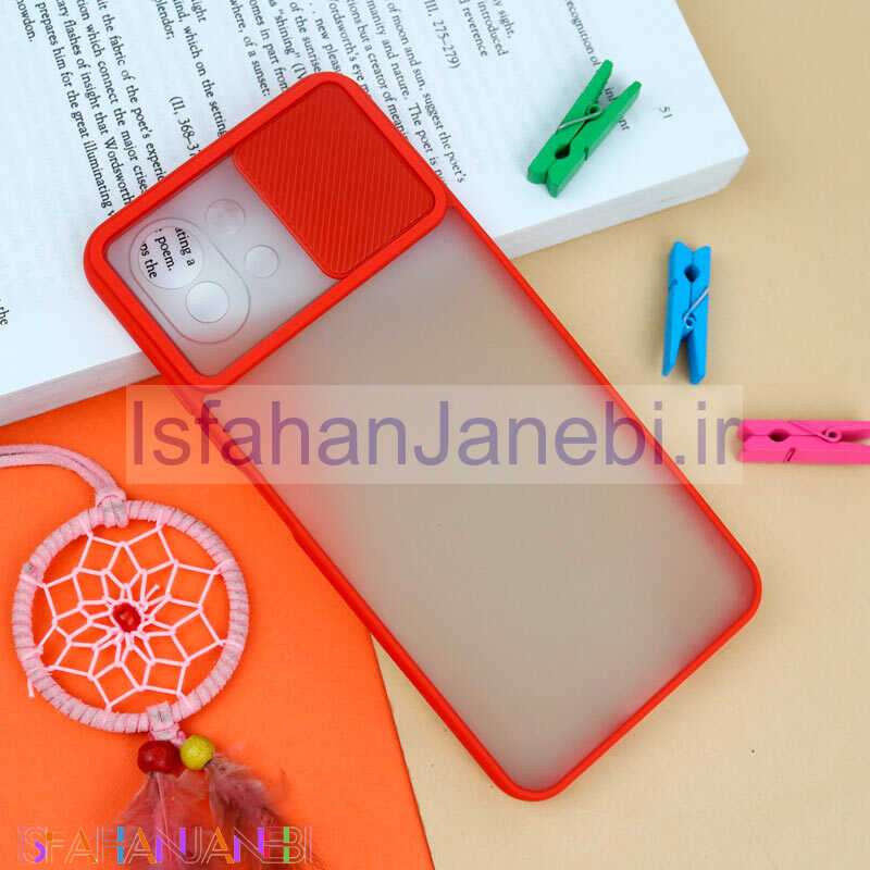 اصفهان جانبی-قاب PC مات محافظ لنز دار کشویی Xiaomi Redmi 11 Lite