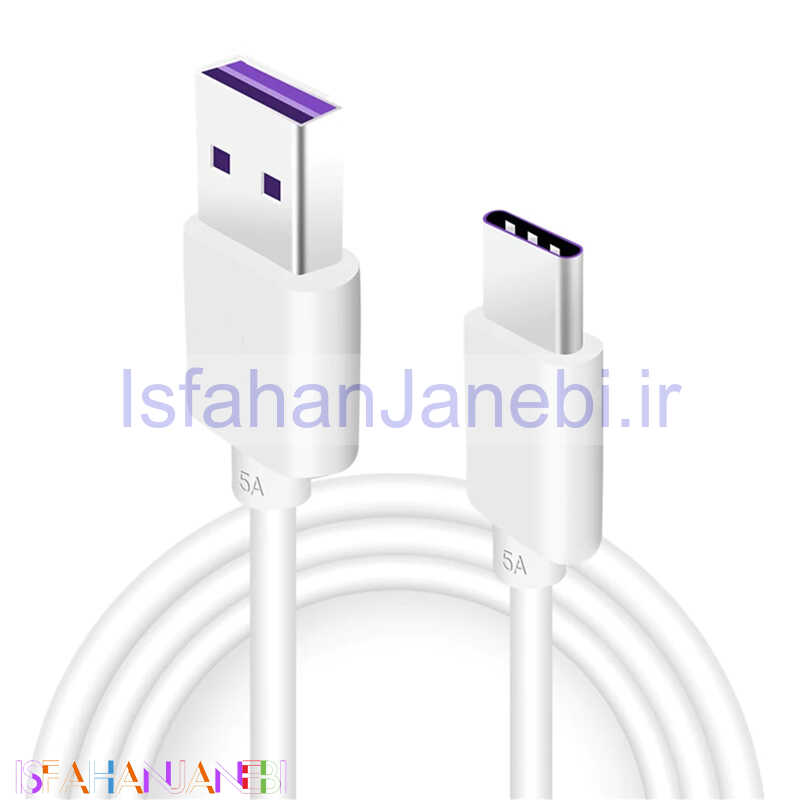 اصفهان جانبی-کابل کوتاه سرجعبه Huawei Super Charge 40cm Type-C