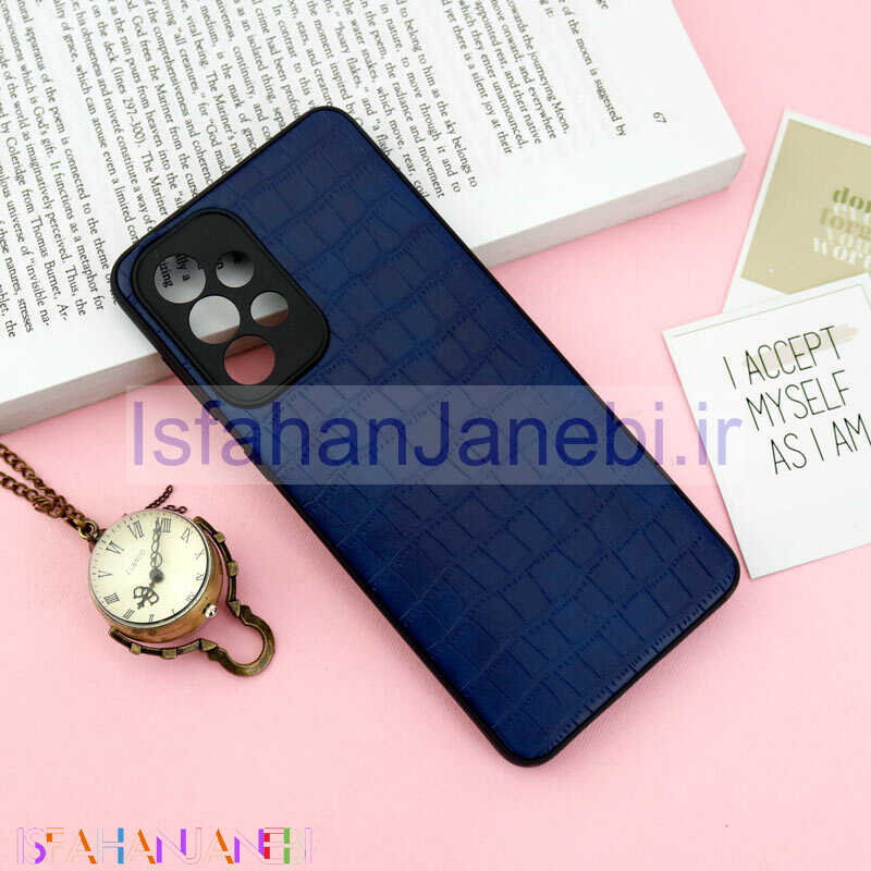 اصفهان جانبی-قاب محافظ لنزدار چرمی کروکودیل Samsung Galaxy A33 5G