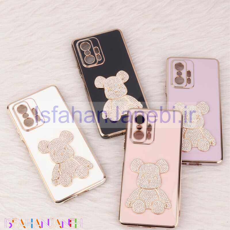 اصفهان جانبی-قاب My Case Power Bear نگین دار محافظ لنزدار Xiaomi 11T / 11T Pro