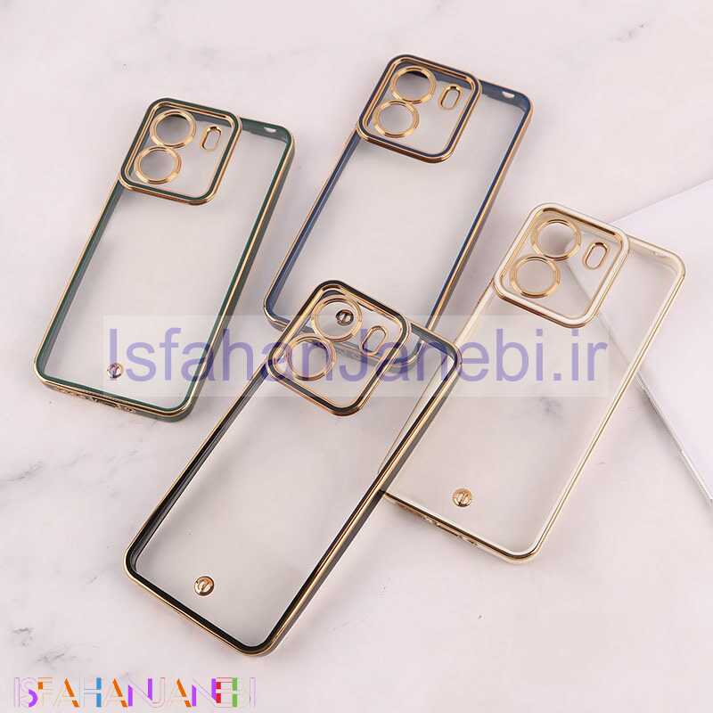 اصفهان جانبی-قاب ژله ای شیائومی Redmi 13C / Poco C65 دور رنگی محافظ لنزدار