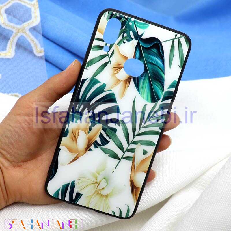 اصفهان جانبی-قاب پشت گلسی طرح برگ Samsung A10s