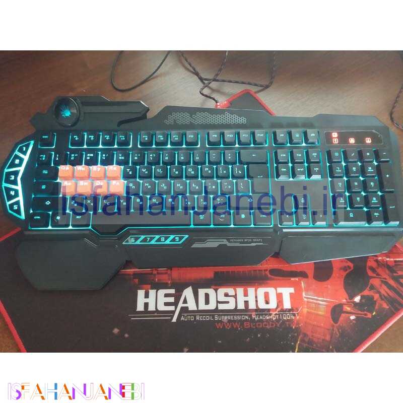 اصفهان جانبی-کیبورد گیمینگ ایفورتک bloody B318