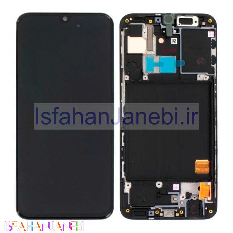 اصفهان جانبی-تاچ و ال سی دی اورجینال Samsung Galaxy A31 سرویس پک به همراه فریم