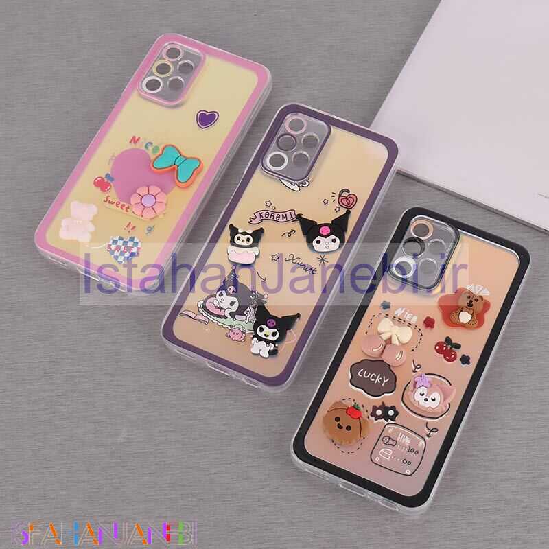 اصفهان جانبی-قاب هولوگرامی سامسونگ Galaxy A13 4G عروسکی برجسته محافظ لنزدار