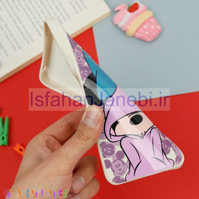 اصفهان جانبی-قاب سیلیکونی سفید محافظ لنزدار طرح میکی موس 2 شیائومی Xiaomi Poco M3 Pro