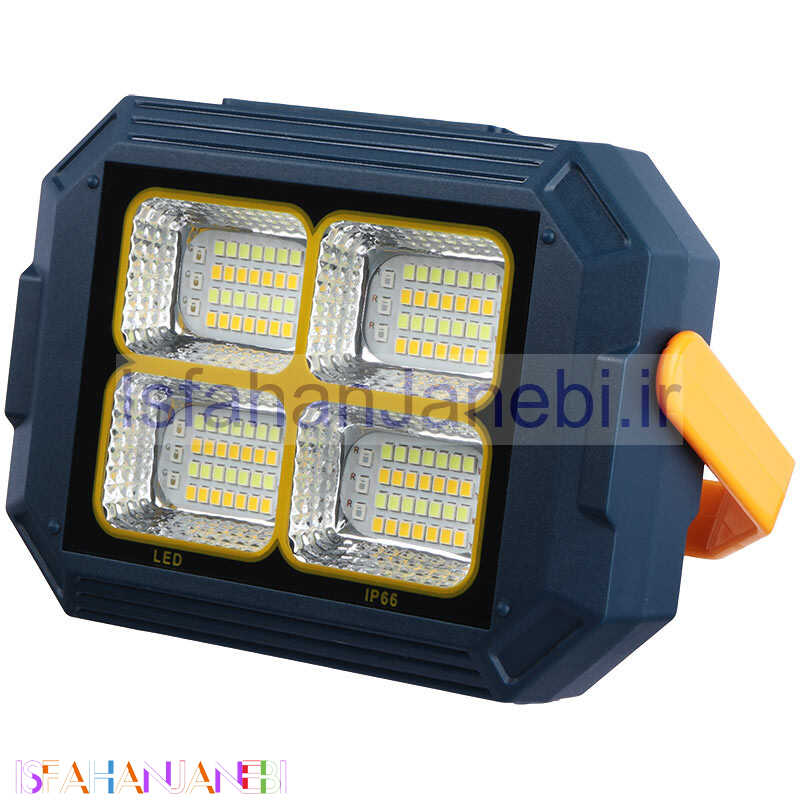 اصفهان جانبی-پروژکتور سیار شارژی و پاور بانک خورشیدی Led Solar LED Light