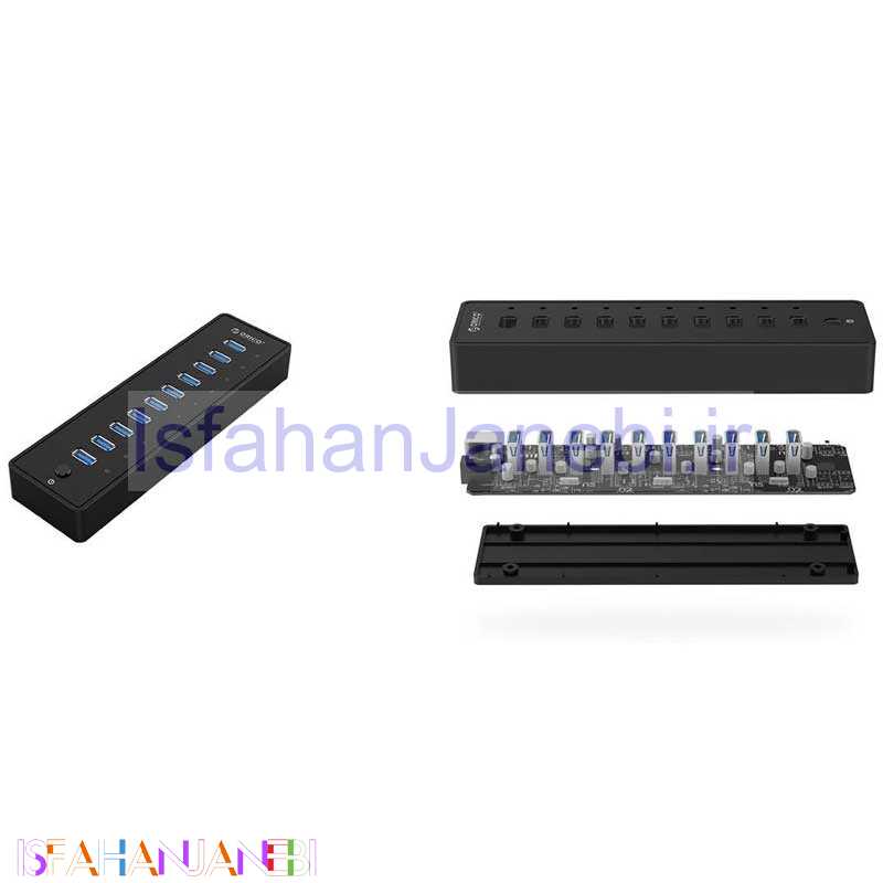 اصفهان جانبی-هاب 10 پورت USB3.0 اوریکو P10-U