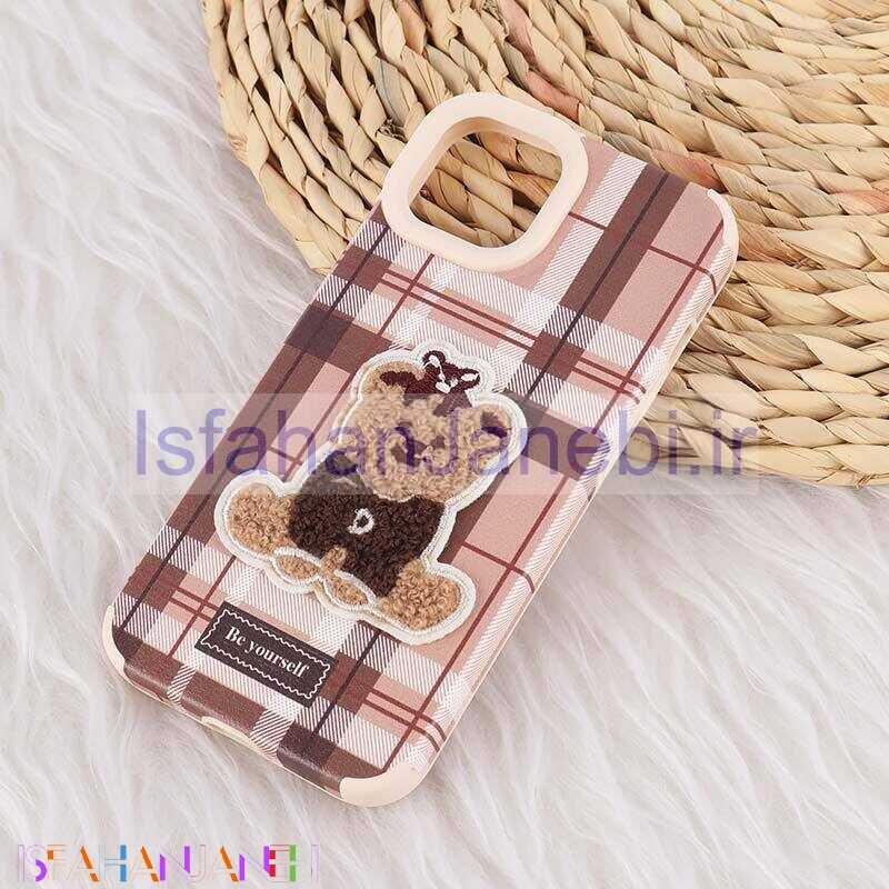 اصفهان جانبی-قاب ژله ای آیفون iPhone 13 / 14 طرح Burrbery Teddy