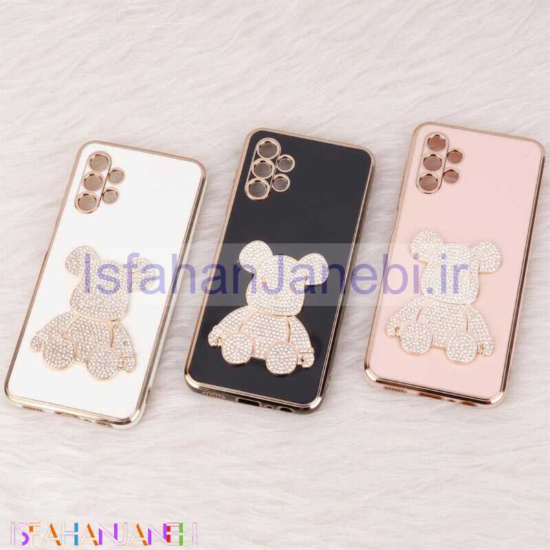 اصفهان جانبی-قاب My Case Power Bear نگین دار محافظ لنزدار Samsung Galaxy A13 4G