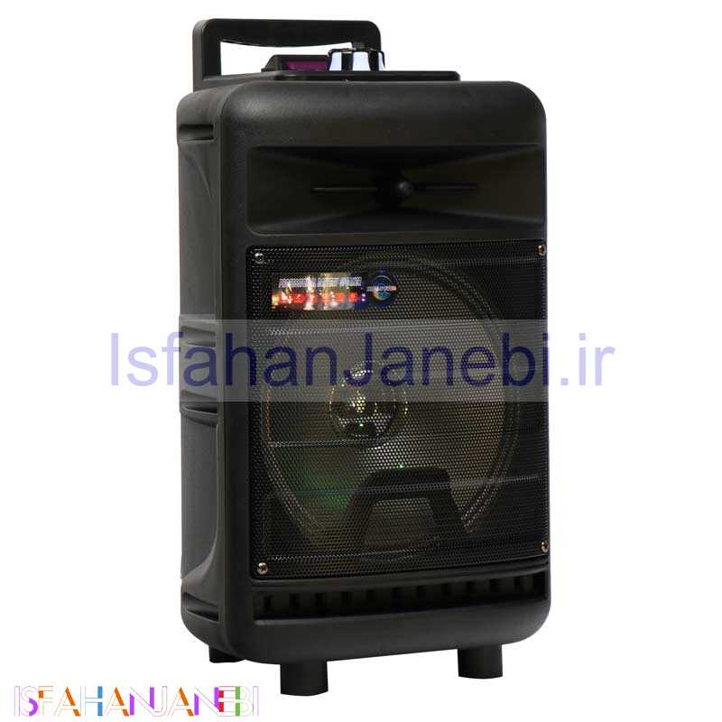 اصفهان جانبی-اسپیکر چمدانی بلوتوثی رم و فلش خور BT CH-T81 + میکروفن و ریموت کنترل