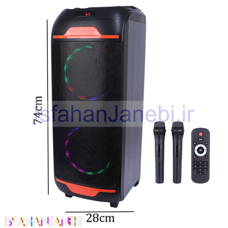 اصفهان جانبی-اسپیکر چمدانی بلوتوثی سینگ ای ZQS8248 + میکروفون و ریموت کنترل
