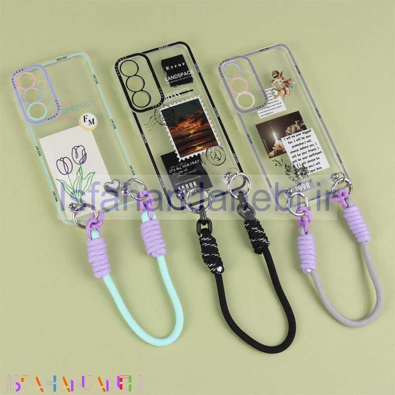 اصفهان جانبی-قاب شفاف ژله ای دستبندی محافظ لنزدار Samsung Galaxy A55