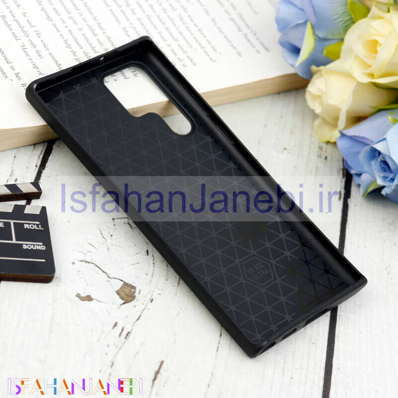 اصفهان جانبی-قاب چرمی ساده Samsung Galaxy S22 Ultra