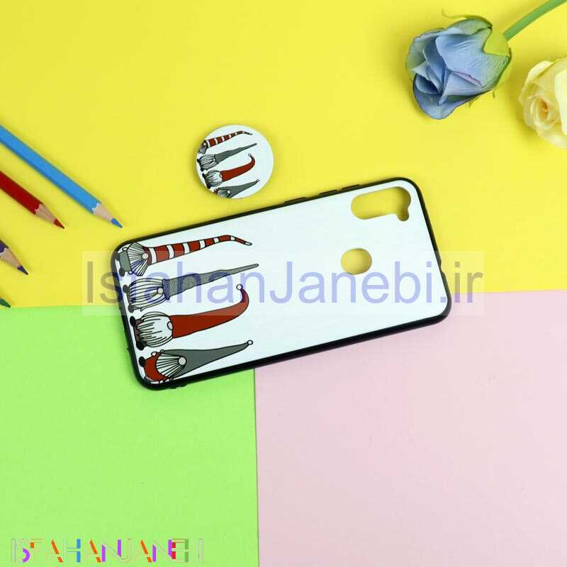 اصفهان جانبی-قاب فانتزی برجسته + پاپ سوکت طرح کوتوله سامسونگ A11 سری D