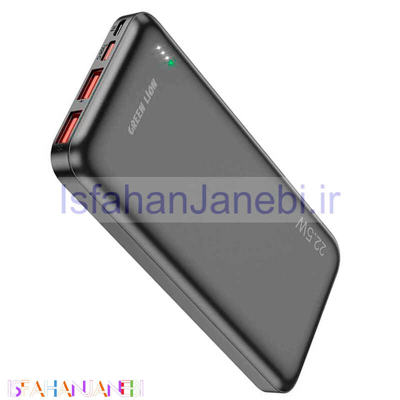 اصفهان جانبی-پاور بانک فست شارژ 10000 گرین لاین Green Lion PowerPack QC3.0 PD 22.5W