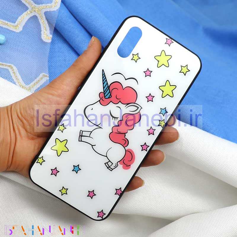 اصفهان جانبی-قاب پشت گلسی طرح یونیکورن Xiaomi Redmi 9A