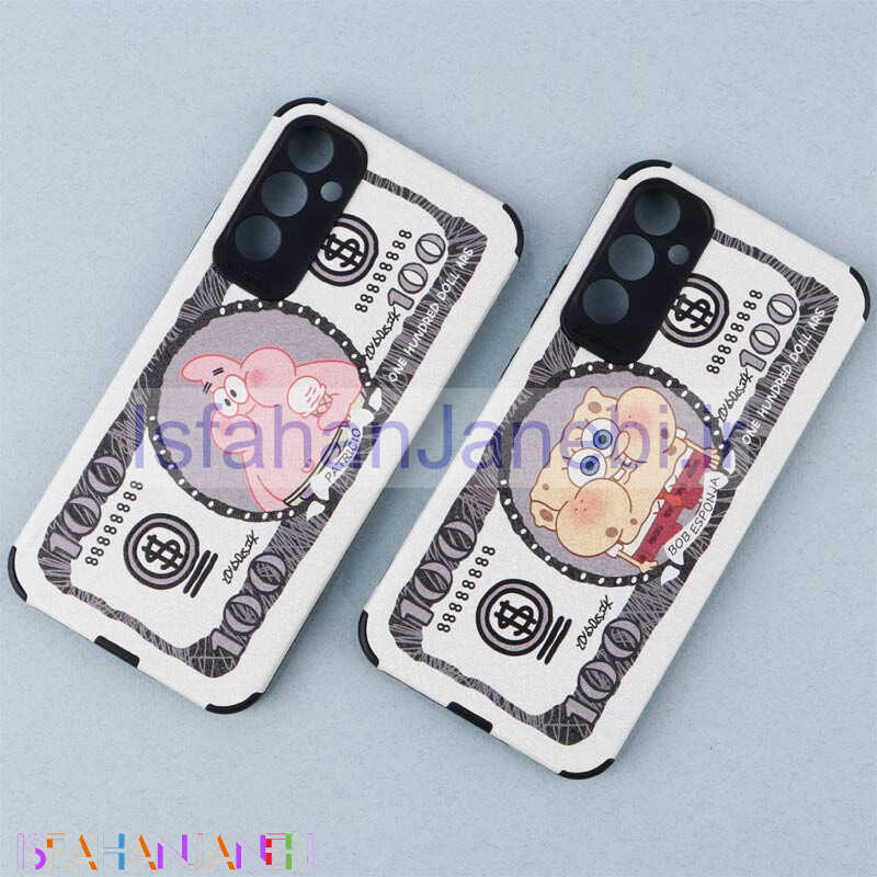 اصفهان جانبی-قاب ژله ای طرح باب اسفنجی محافظ لنزدار Samsung Galaxy A34