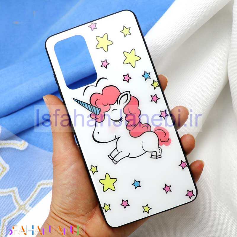 اصفهان جانبی-قاب پشت گلسی طرح یونیکورن Samsung A72