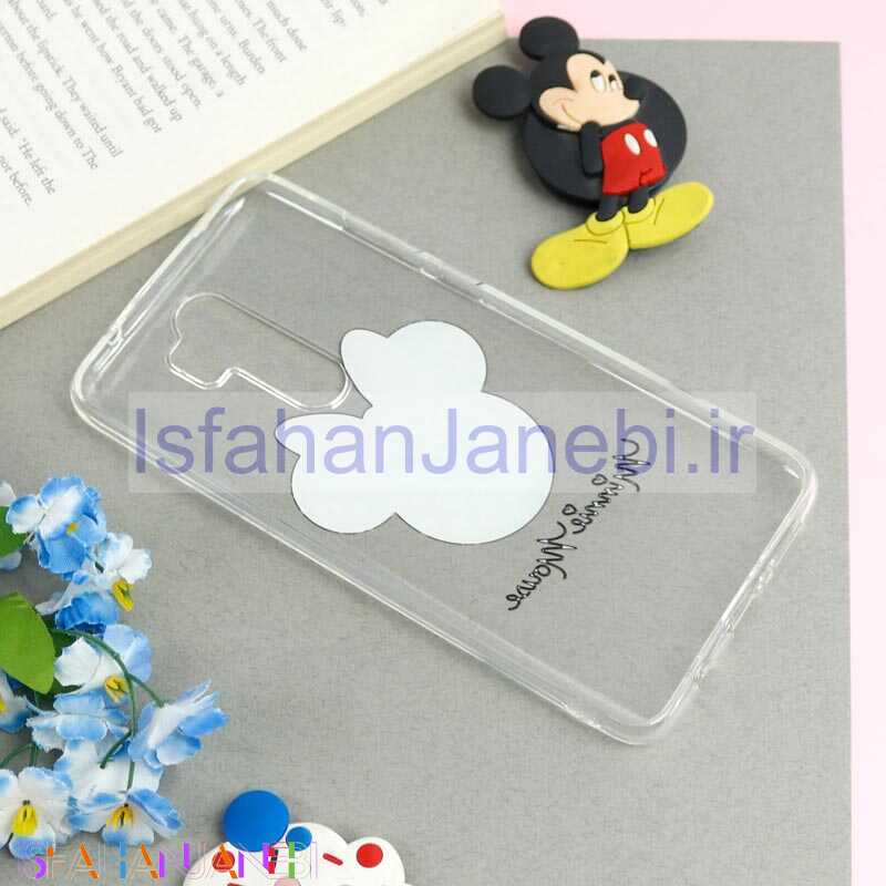 اصفهان جانبی-قاب ژله ای شفاف طرحدار مینی موس Xiaomi Redmi Note 8 Pro