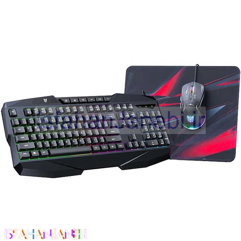 اصفهان جانبی-کیبورد و موس گیمینگ اونیکوما TZ3006 + پد موس